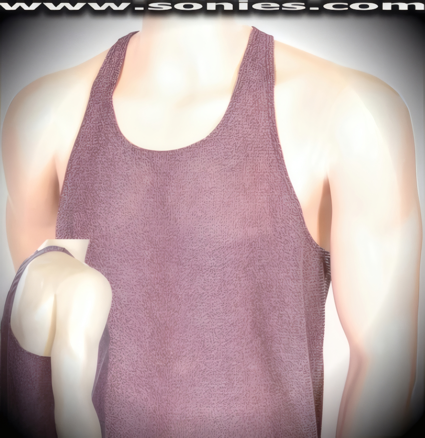 Men's Argus High Intensity Stretch Silver Glitter Lurex Lycra Dance Wear Fitness Tee (15% Lycra, 85% Nylon).   Style: 100-127W