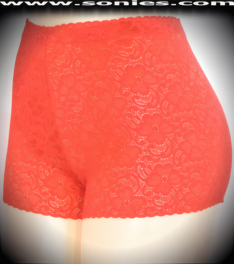 You don't have to sacrifice style for comfort in this deceitfully gorgeous Ilion sheer nylon with Lycra stretch floral lace panty. Crafted with a soft elasticized waistband to ensure a great fit and delicately lined crotch detail finish. The smoothest, softest panty for everyday luxury (Nylon/Lycra. Hand wash cold, hang dry, no bleach). It pairs beautifully with any number of risqu� tops.   STYLE: 401P-SC