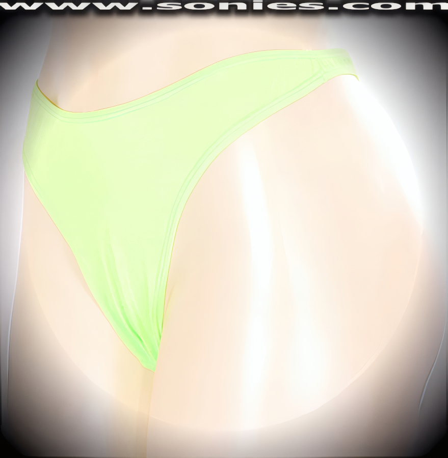Play the part of foxy babe in this ethereal adult entertainer's low-rise Himalaya scoop front stretch Lycra center stage dance wear thong back bottom with lined crotch detailing finish. Crafted using quality 4 way stretch Lycra fabric to trace your bodies contour and ensure a great fit (15% Lycra, 85% Nylon exclusive of trim. Hand wash cold and drip dry, no bleach). It pairs beautifully with any number of risqu� tops. May be worn with stiletto heel shoes to create a phenomenal look. This style is perfect for stage, bedroom performance, life style events, pride week, monthly play parties, fetish events, adult alternative lifestyle gatherings, bachelor parties and gentleman's clubs.   Style: 521