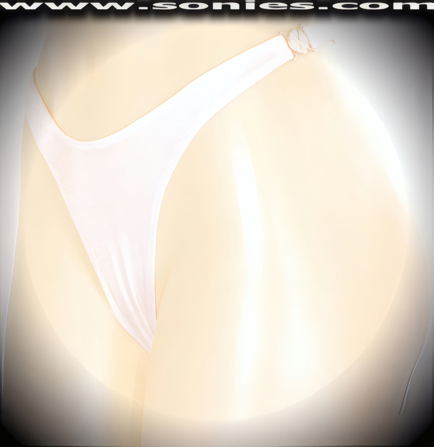 Make a sexy splash in this bombshell adult performer's low-rise Annapurna scoop front stretch Lycra center stage dance wear thong back bottom with lined crotch detailing, plus side clasp closures for off and on ease finally. Crafted using quality 4 way stretch Lycra fabric to trace your bodies contour and ensure a great fit (15% Lycra, 85% Nylon exclusive of trim. Hand wash cold and drip dry, no bleach). It pairs beautifully with any number of risqu� tops. May be worn with stiletto heel shoes to create a phenomenal look. This style is perfect for stage, bedroom performance, life style events, pride week, monthly play parties, fetish events, adult alternative lifestyle gatherings, bachelor parties and gentleman's clubs.   Style: 522D
