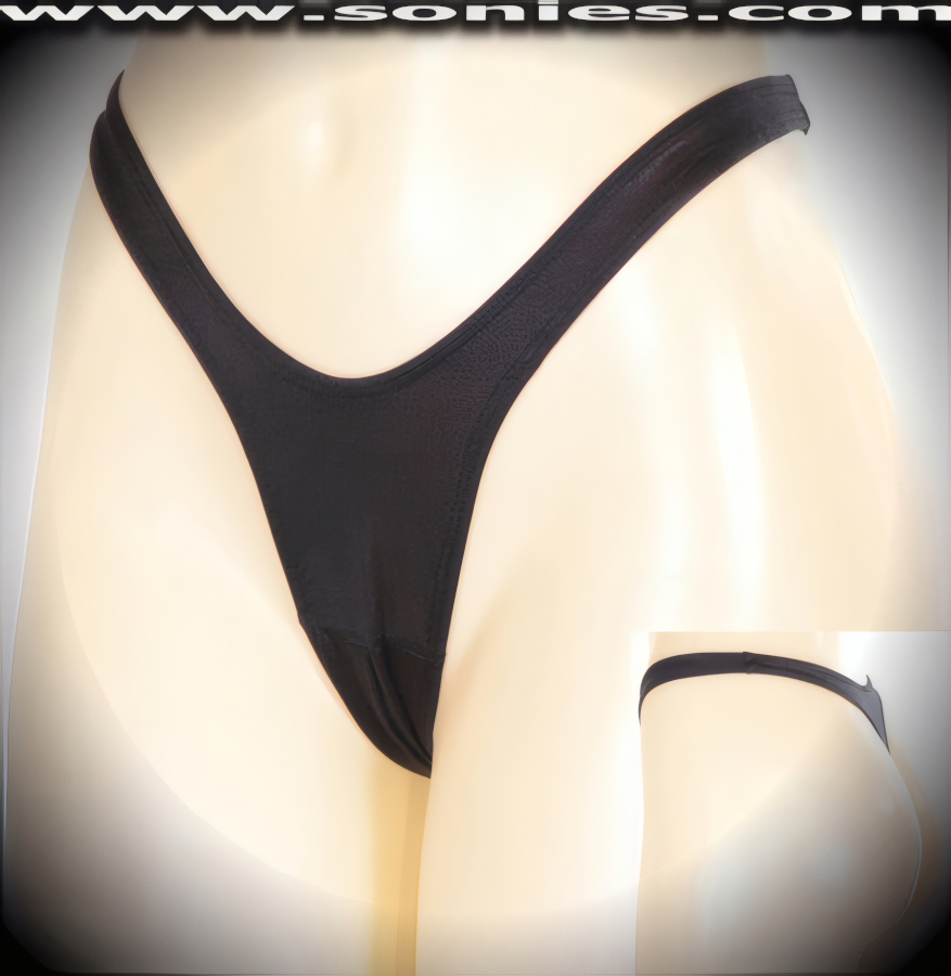 Deviously distracting and very revealing in this adult performer's Cherilyn low-rise crotchless scoop front stretch Lycra center stage dance wear thong back bottom. This racy crotchless panty is crafted using quality 4 way stretch Lycra fabric to trace your bodies contour and ensure a great fit (15% Lycra, 85% Nylon exclusive of trim. Hand wash cold and drip dry, no bleach). It pairs beautifully with any number of risqu� tops. May be worn with stiletto heel shoes to create a phenomenal look. This style is perfect for stage, bedroom performance, life style events, pride week, monthly play parties, fetish events, adult alternative lifestyle gatherings, bachelor parties and gentleman's clubs.   Style: 524