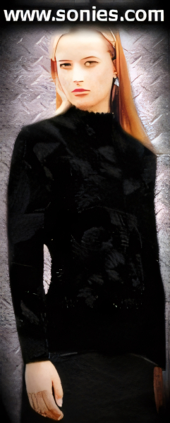 The must-have tie-dyed figure sleeking stretch velvet long sleeved top. Wonderfully created velvet fabric that is rendered to a hand tying processing and subjected to a natural tie-dyeing fulling processing so that a tie dyeing and shrinking clothing fabric is formed. The flexibility throughout this garment is 360 degrees which is achieved via the tie-dyeing and hand tying of the velvet fabric. Each garment is a work of art and an original. It pairs beautifully with any number of bottoms such as skirts or trousers. This style is suitable for evening wear, day wear, special occasions and club wear.   Style: M-23-4