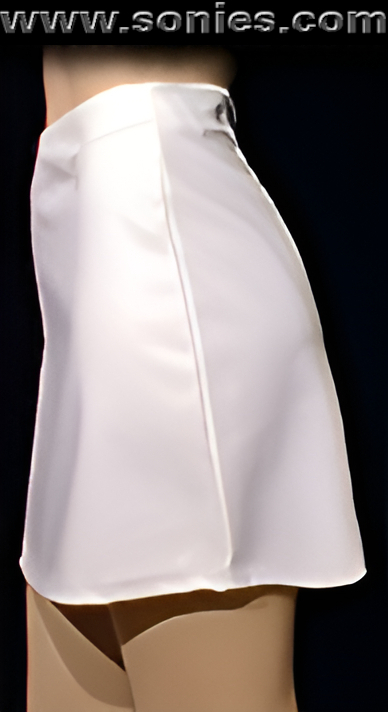 Show Off Your Best Assets in Our Figure Sleeking Ladies A-Line Patent Leather Mini Skirt with Back Zip-Up Closure and Front Darting Detail Finish.   STYLE: SC-13E