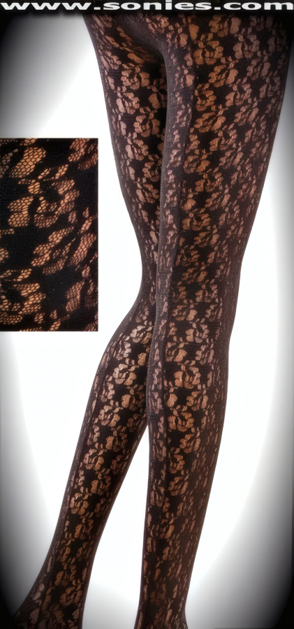 Daring, Devilish and So Desirable in this Discr�tion designer Massif flora stretch lace pantyhose with eye-captivating back seam detail finish. Single seam with sandal foot refinement. Made from durable, run-resistant nylon (100% Nylon, exclusive of trim. Hand wash cold and drip dry. Do not bleach). These pantyhose are designed without a reinforced panty and no lined gusset, which makes this garment more comfy. Elasticized waistband can be positioned low or high on the hips. Adds a fresh new look to your wardrobe. Conforms to your curves for a sleek comfortable fit. This style is suitable for evening wear, day wear, special occasions and club wear.   Style: 30099D2