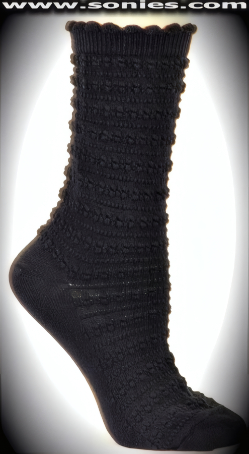Sophisticated Miss Stylish Cotton Dress Socks with Mesmerizing Pucker Pattern Design. Reinforced Toe and Heel. Made of soft fabric for all day comfort (70% Cotton, 30% Nylon).    Style: 4268TC