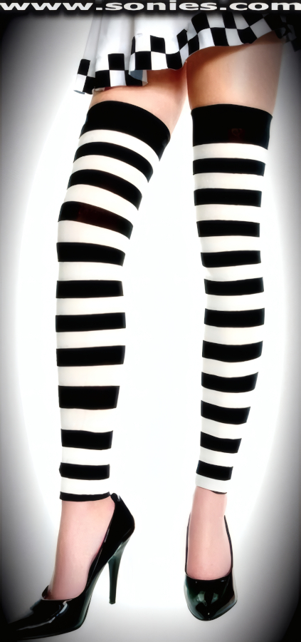 Unlock the power of ultimate seduction wearing these extremely sexy Andreini stretch opaque striped footless thigh high leg warmer (3% Spandex, 17% Nylon, 80% Acrylic, exclusive of findings. Hand wash cold and drip dry. Do not bleach). Adds a fresh new look to your wardrobe. Conforms to your curves for a sleek comfortable fit. This style is suitable for evening wear, day wear, special occasions and club wear.   Style: 4707KS