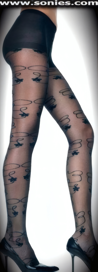 Take the starring role at night wearing this Noche de Rumba sheer and Flora Trellis designed stretch Lycra fashion pantyhose. Single seam with sandal foot finally. Elasticized waistband can be positioned low or high on the hips (12% Lycra, 88% Nylon exclusive of trim. Hand wash cold and drip dry, no bleach). Adds a fresh new look to your wardrobe. Conforms to your curves for a sleek comfortable fit. This style is suitable for Eveningwear, Daywear, Special Occasions and Club Wear.   Style: 7198