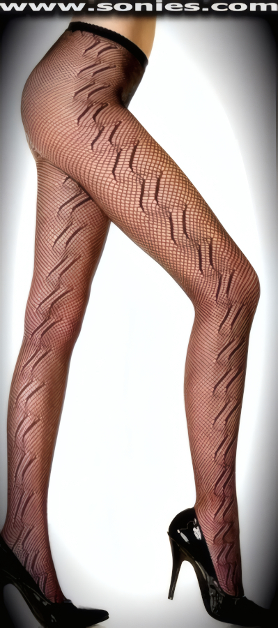 Bare Your Legs in a Dramatic new way in Our Ladies Urban Desire Elegant Seamless Stretch Fishnet Pantyhose. Attention-grabbing Gamma Ray Vertical Sides with added Glitter Lurex Detail Finish. Augment a splash of sex appeal to any outfit. They are long lasting and comfortable, with the huge advantage that if they catch, they don't ladder (100% Nylon exclusive of trim. Hand wash cold and drip dry, no bleach).   Style: 9005A