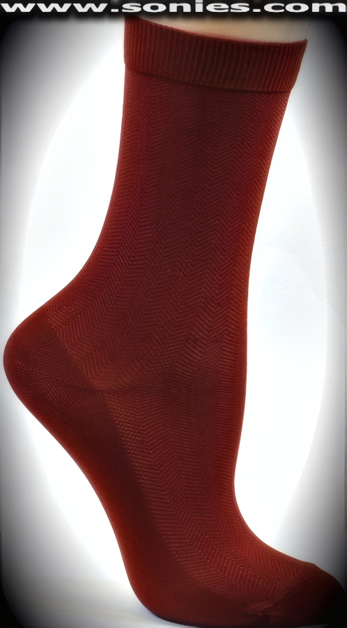 SC� Stretches Fine Semi Sheer Chic Women's Dress Socks with Neblina Herringbone Strand Design (5% Lycra, 70% Rayon, 25% Nylon. Reinforced toe and heel).    Style: AK-A009