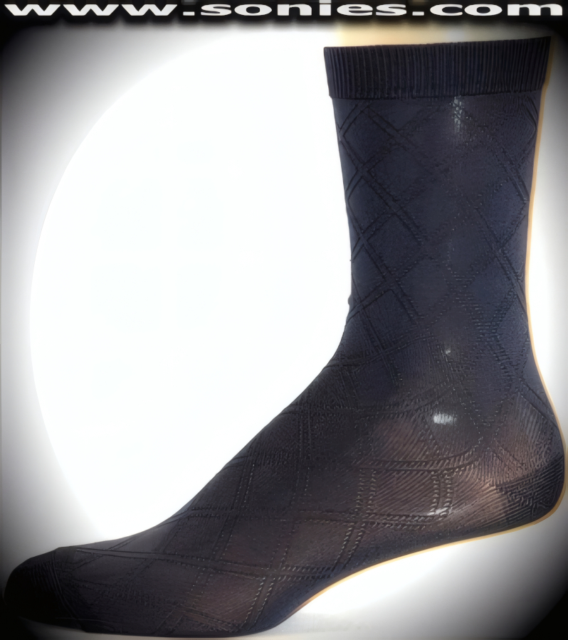 Our SC� Stretches Fine Semi Sheer Fashion Gentlemans Dress Socks with Double Diamond Strand Design (5% Lycra, 70% Rayon, 25% Nylon/Reinforced Toe and Heel).   Style: AL-AD02M