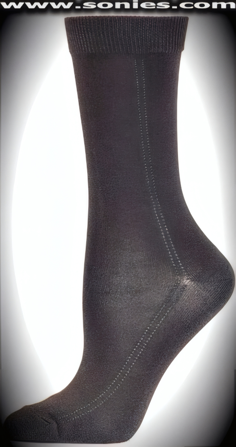 SC� Stretches Fine Semi Sheer Chic Women's Dress Socks with Double Side Strand Design (5% Lycra, 70% Rayon, 25% Nylon/Reinforced Toe and Heel).   Style: AL-AD08