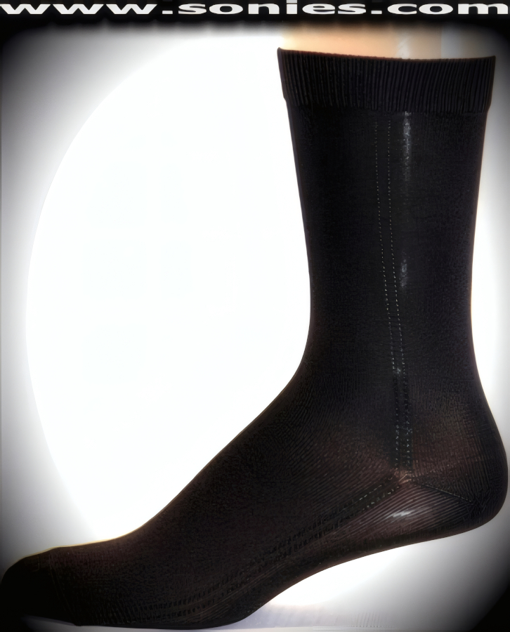 Our SC� Stretches Fine Semi Sheer Fashion Gentlemans Dress Socks with Double Side Strand Design (5% Lycra, 70% Rayon, 25% Nylon/Reinforced Toe and Heel).   Style: AL-AD08M
