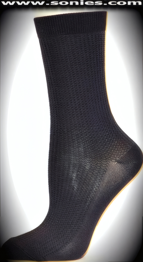 SC� Stretches Fine Semi Sheer Chic Women's Dress Socks with Gingham Vertical Strand Design(5% Lycra, 70% Rayon, 25% Nylon/Reinforced Toe and Heel).   Style: AL-AD09