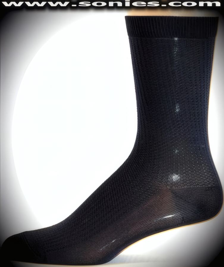 Our SC� Stretches Fine Semi Sheer Fashion Gentlemans Dress Socks with Gingham Vertical Strand Design(5% Lycra, 70% Rayon, 25% Nylon/Reinforced Toe and Heel).   Style: AL-AD09M