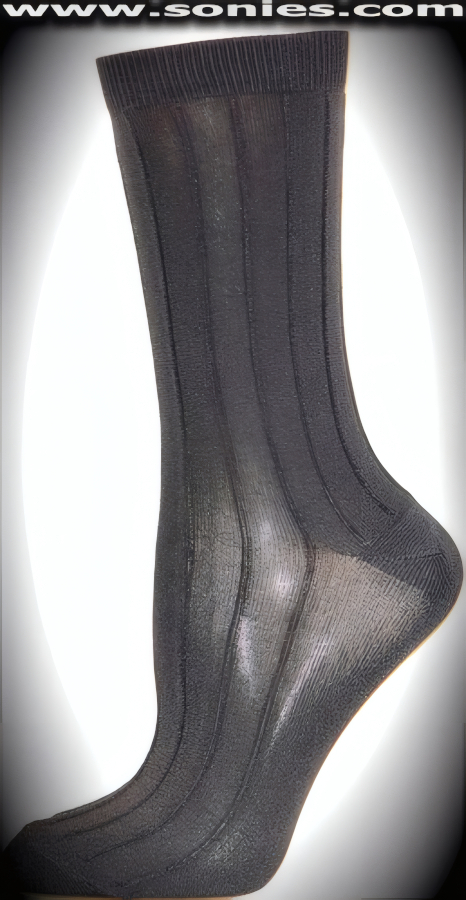 SC� Stretches Fine Semi Sheer Chic Women's Dress Socks with Vertical Strand Design (5% Lycra, 70% Rayon, 25% Nylon/Reinforced Toe and Heel).   Style: AL-AD11