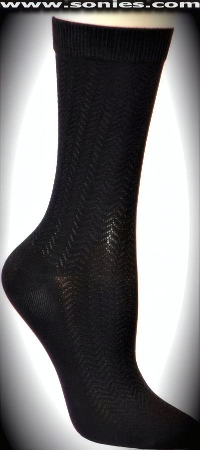 SC� Stretches Fine Semi Sheer Chic Women's Dress Socks with Herringbone Strand Design (5% Lycra, 70% Rayon, 25% Nylon/Reinforced Toe and Heel).   Style: AL-AD12