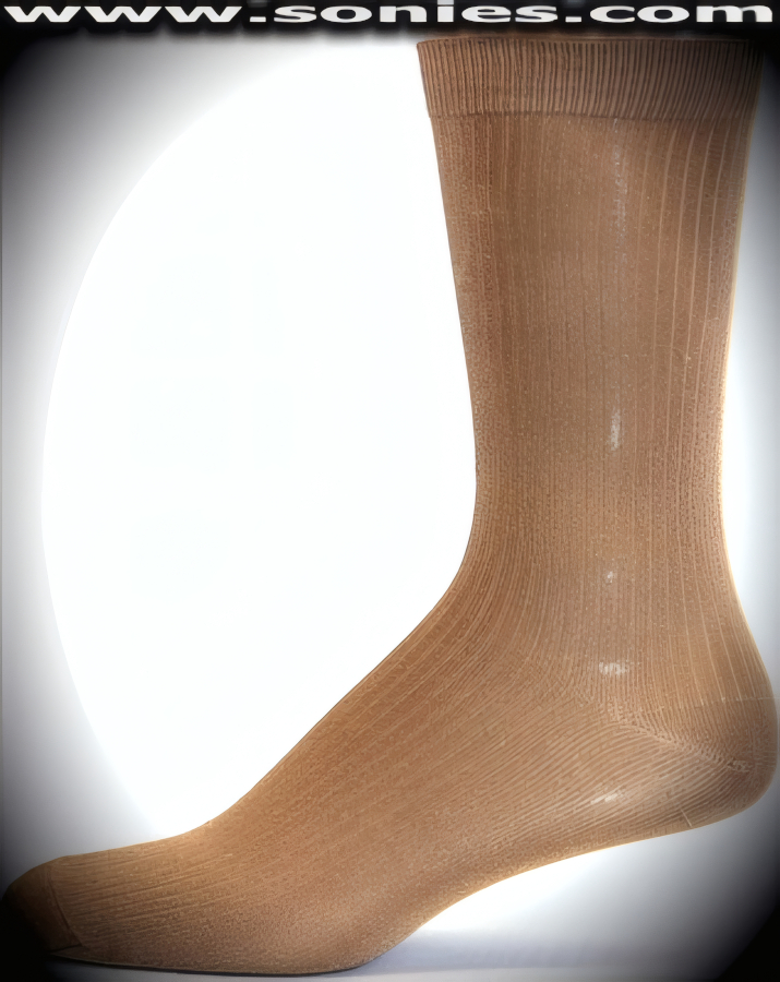 Our SC� Stretches Fine Semi Sheer Fashion Gentleman's Dress Socks with Ultra Fine Strand Design (5% Lycra, 70% Rayon, 25% Nylon/Reinforced Toe and Heel).   Style: AL-AD19M