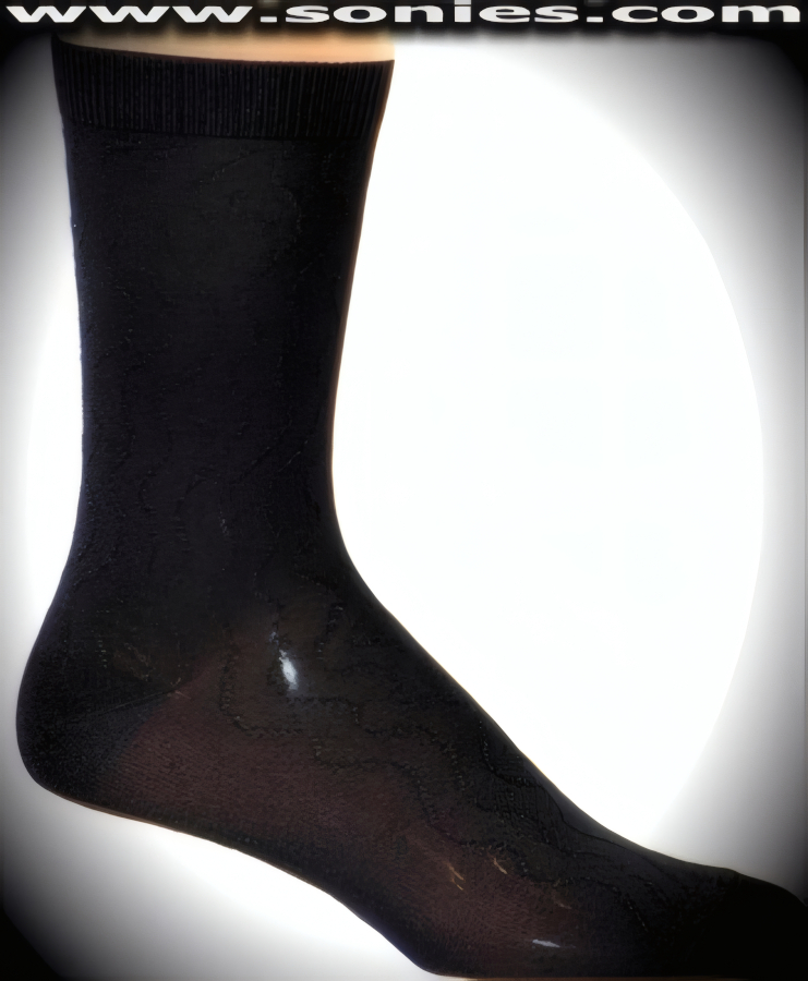 Our SC� Stretches Fine Semi Sheer Fashion Gentlemans Dress Socks with Ocean Wave Strand Design (5% Lycra, 70% Rayon, 25% Nylon/Reinforced Toe and Heel).   Style: AL-AD21M