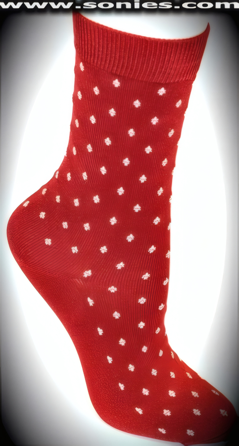 SC� Stretches Fine Semi Sheer Chic Women's Dress Socks with White Diorite Strand Design (5% Lycra, 70% Rayon, 25% Nylon/Reinforced Toe and Heel).   Style: AL-AD27