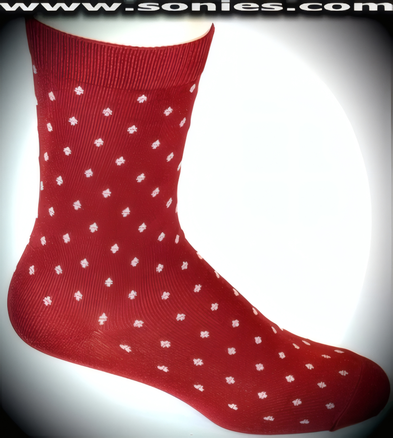 Our SC� Stretches Fine Semi Sheer Fashion Gentlemans Dress Socks with White Diorite Strand Design (5% Lycra, 70% Rayon, 25% Nylon/Reinforced Toe and Heel).   Style: AL-AD27M