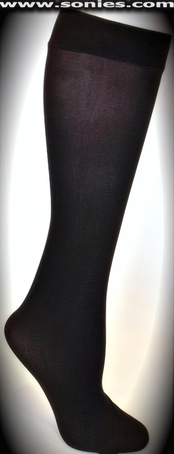 Flirty and naughty wearing these Alita knee high stylish socks with thin stripes that will surely brighten your day (50% Polyester, 50% Nylon exclusive of trim. Hand wash cold and drip dry. Do not bleach). May be worn with stiletto heel shoes or boots to create a phenomenal look. This style is perfect for stage, life style events, pride week, monthly play parties, fetish events, adult alternative lifestyle gatherings, bachelor parties, club wear, nightclubs, dance clubs and gentleman's clubs.   Style: HOQ-5061A