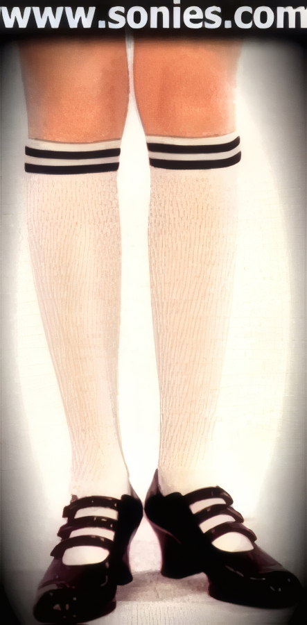 Creative and funky fresh in these Osier stretch Lycra fashion opaque knee high stockings with horizontal striped top detail finish (2% Spandex, 98% Nylon). An excellent alternative to basic sheer knee-highs, these opaque socks pair well with long skirts, miniskirts and trousers.   Style: HOQ-5205