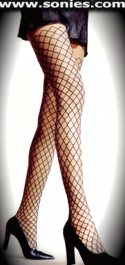 Take the state of affairs from festive to fiery in an instant wearing these stunning high fashion Basilia sheer pantyhose. Has a striking open weave diamond pattern design to create an alluring effect. Crafted with a single seam and reinforced toe detailing finish. These pantyhose are designed without a reinforced panty and no lined gusset, which makes this garment more comfy. Elasticized waistband can be positioned low or high on the hips. Adds a fresh new look to your wardrobe. Conforms to your curves for a sleek comfortable fit (100% Nylon, exclusive of trim. Hand wash cold and drip dry. Do not bleach). This style is suitable for evening wear, day wear, special occasions and club wear.   Style: HOQ-9131