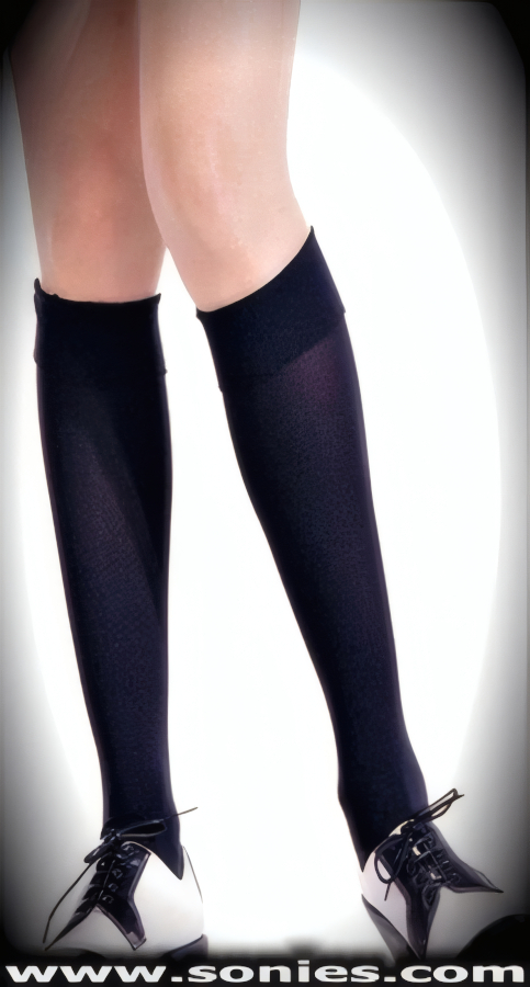 Control his Desire behind the Helm these Acheron Opaque Knee High Stockings with Turn Over Top Detail Finish. Want the look of opaque tights from the knee down? Then just slip into these fabulous Nylon opaque knee highs (100% Nylon). An excellent alternative to basic sheer knee-highs, these opaque socks pair well with long skirts, miniskirts and trousers.    Style: K747-TN