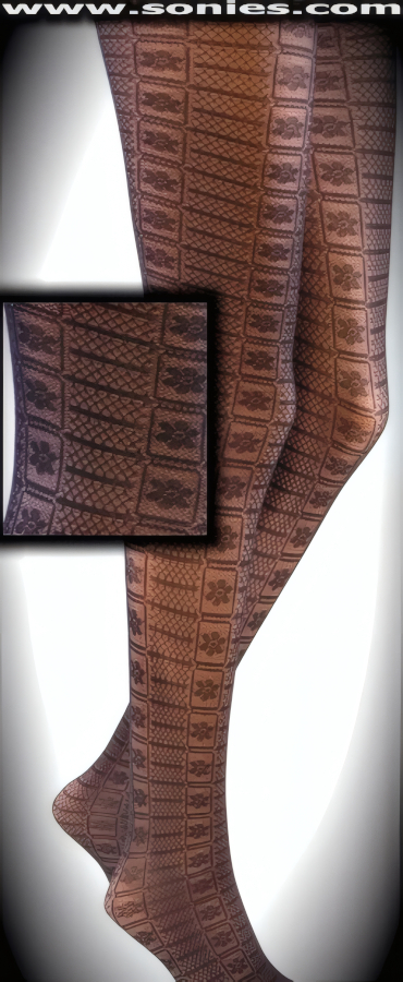 Delightfully Naughty and So Very Nice in this Yu Shan designed stretch lace pantyhose that makes any outfit more exciting. Single seam with sandal foot refinement. Made from durable Japanese nylon yarn (100% Nylon, exclusive of trim. Hand wash cold and drip dry. Do not bleach). These pantyhose are designed without a reinforced panty and no lined gusset, which makes this garment more comfy. Elasticized waistband can be positioned low or high on the hips. Adds a fresh new look to your wardrobe. Conforms to your curves for a sleek comfortable fit. This style is suitable for evening wear, day wear, special occasions and club wear.   Style: MK83KS