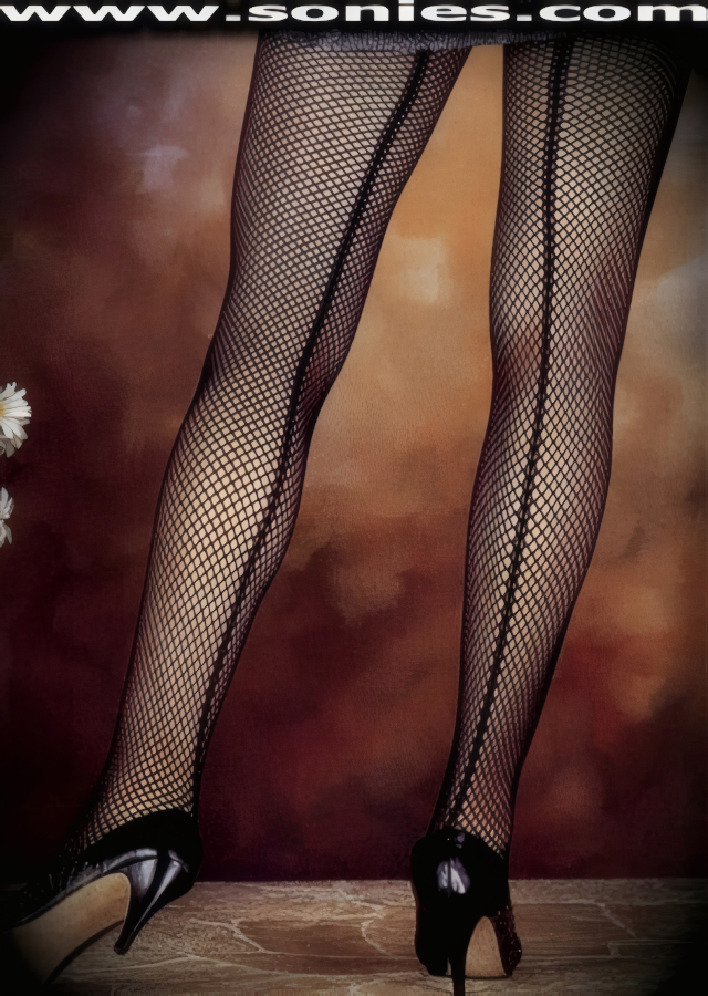 You're Sure to Make His Pulse Race or Stop in these Stylish Stretch Fishnet Pantyhose with Single Seam Detail Finish. No Lined Gusset. Eye-Captivating Dual Back Seam adds a splash of sex appeal to any outfit. They are long lasting and comfortable, with the huge advantage that if they catch, they don't ladder (100% Nylon exclusive of trim. Hand wash cold and drip dry, no bleach).   Style: P1661
