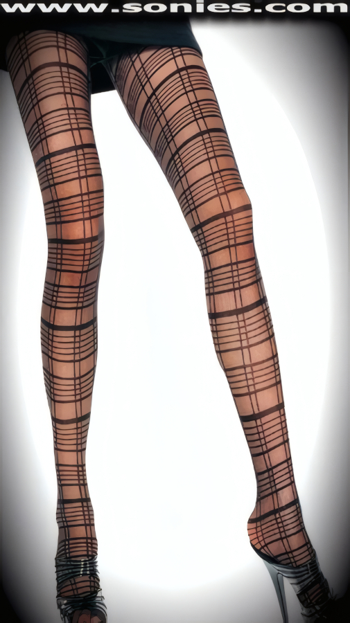 Free yourself from the ordinary in these Prophetess of Apollo mischievously awesome plaid pattern stretch Lycra pantyhose (21.5% Spandex, 78.5% Nylon). Single seam with sandal foot finally. These Lycra pantyhose are designed without a reinforced panty and no lined gusset, which makes this garment more comfy. Elasticized waistband can be positioned low or high on the hips. Adds a fresh new look to your wardrobe. Conforms to your curves for a sleek comfortable fit. This style is suitable for evening wear, day wear, special occasions and club wear.   Style: P97