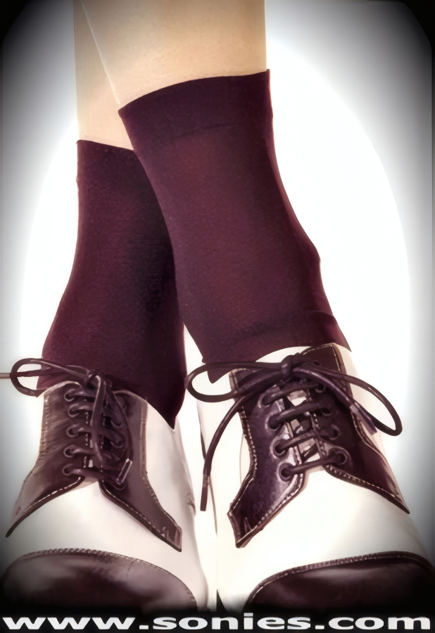 Feminine Frills in these Fashion Stretch Nylon Opaque Socks with Sandal Foot Detail Finish. This style is suitable for Eveningwear, Daywear, Special Occasions and Club Wear (100% Nylon, exclusive of trim. Hand wash cold and drip dry. Do not bleach).   Style: SH447