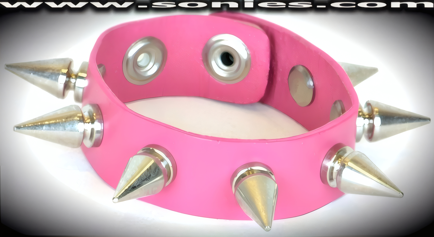 Bring out your wild side wearing this Diablerets quality �-inch wide leather wristband with a single row of �-inch long screw on metal spikes and adjustable metal snaps closure (Sold as adult novelty only. This item may not be legal in your state or country therefore it is your obligation to check local and state laws before ordering). This style is perfect for stage, life style events, pride week, monthly play parties, fetish events and adult alternative lifestyle gatherings.   Style: LC-SPIKE3
