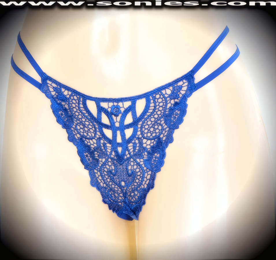 Feeling flirty? Nothing expresses your playful side better than this adult entertainer's Kornephoros low-rise excellently embroidered floral see-through front with stunning center motif dance wear thong bottom. Irresistibly enticing panty features double elasticized strappy sides to insure a great fit, lined crotch, and opaque thong back detail finish (10% Lycra, 90% Nylon. Wash delicate and hang dry). It pairs beautifully with any number of risqu� tops. May be worn with stiletto heel shoes or boots to create a phenomenal look. This style is perfect for stage, bedroom performance, life style events, pride week, monthly play parties, fetish events, adult alternative lifestyle gatherings, bachelor parties and gentleman's clubs.   Style: 2152SKF