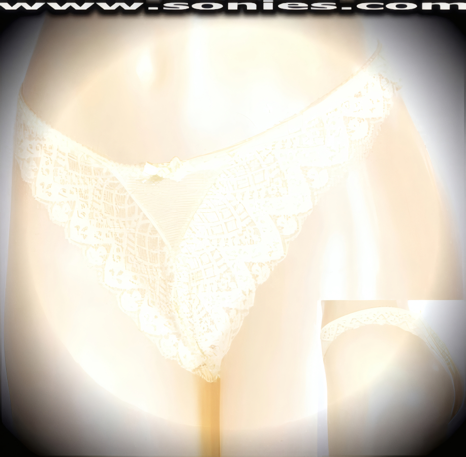 Smooth and gorgeous Junga all over stretch scallop sheer venetian lace dance wear bottom with high cut leg, and Brazilian back is what to wear for less-than-innocent encounters. These extremely sexy and comfortable low-rise undies conforms to your shape marvelously and have a stunning opaque V-shape inset front, soft elasticized waistband to ensure a great fit, cotton lined crotch, plus satin bow appliqu� front detail finish (10% Lycra, 90% Nylon. Wash delicate and hang dry). It pairs beautifully with any number of risqu� tops. May be worn with stiletto heel shoes or boots to create a phenomenal look. This style is perfect for stage, bedroom performance, life style events, pride week, monthly play parties, fetish events, adult alternative lifestyle gatherings, bachelor parties and gentleman's clubs.   Style: L6239TD
