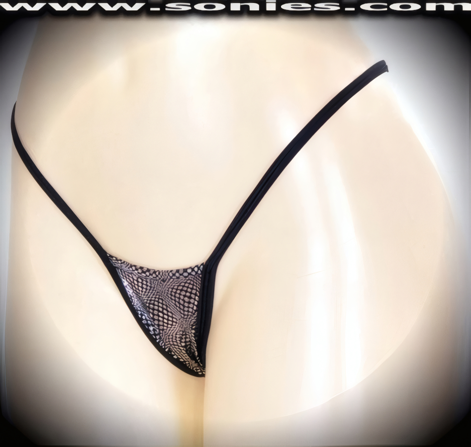 Tremendous Ladies Stretch Silver Diamonds Glitter Hologram Lycra Center Stage Micro Dance Wear Bottom with Lined Crotch and Thong Back Detail Finish (15% Lycra, 85% Nylon). It pairs beautifully with any number of risqu� tops. May be worn with stiletto heel shoes or boots to create a phenomenal look. This style is perfect for stage, bedroom performance, life style events, pride week, monthly play parties, fetish events, adult alternative lifestyle gatherings, bachelor parties, club wear, nightclubs, dance clubs and gentleman's clubs.   Style: MTHONG05