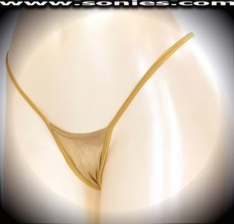 Awe-inspiring Akers stretch liquid Lam� Lycra center stage micro dance wear bottom with lined crotch and thong back detail finish (15% Lycra, 85% Nylon exclusive of trim. Hand wash cold and drip dry, no bleach). It pairs beautifully with any number of risqu� tops. May be worn with stiletto heel shoes or boots to create a phenomenal look. This style is perfect for stage, bedroom performance, life style events, pride week, monthly play parties, fetish events, adult alternative lifestyle gatherings, bachelor parties, club wear, nightclubs, dance clubs and gentleman's clubs.   Style: MTHONG08
