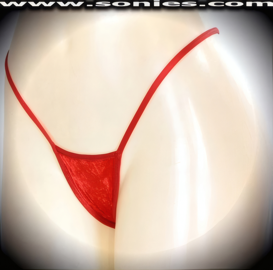Fabulous Akhmadulina rich stretch crushed ice velvet center stage micro dance wear bottom with lined crotch and thong back detail finish (15% Lycra, 85% Nylon exclusive of trim. Hand wash cold and drip dry, no bleach). It pairs beautifully with any number of risqu� tops. May be worn with stiletto heel shoes or boots to create a phenomenal look. This style is perfect for stage, bedroom performance, life style events, pride week, monthly play parties, fetish events, adult alternative lifestyle gatherings, bachelor parties, club wear, nightclubs, dance clubs and gentleman's clubs.   Style: MTHONG14