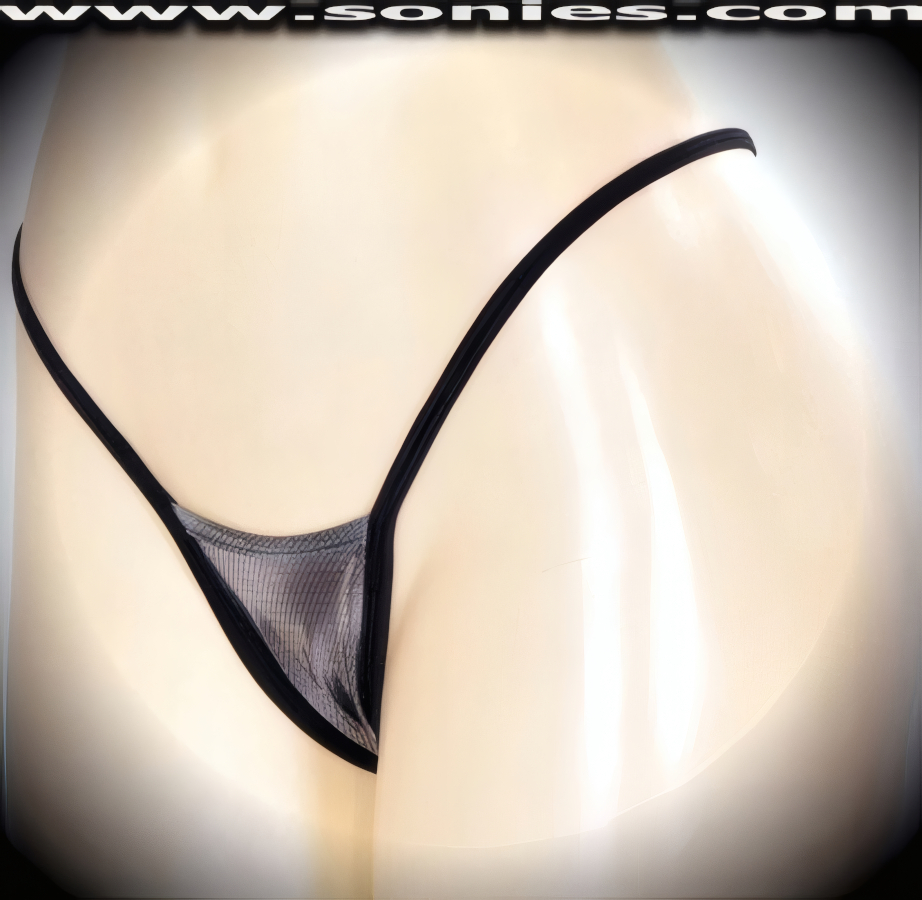 Amazing Ladies Stretch Psychedelic Silver Foil Lycra Center Stage Micro Dance Wear Bottom with Lined Crotch and Thong Back Detail Finish (15% Lycra, 85% Nylon). It pairs beautifully with any number of risqu� tops. May be worn with stiletto heel shoes or boots to create a phenomenal look. This style is perfect for stage, bedroom performance, life style events, pride week, monthly play parties, fetish events, adult alternative lifestyle gatherings, bachelor parties, club wear, nightclubs, dance clubs and gentleman's clubs.   Style: MTHONG16
