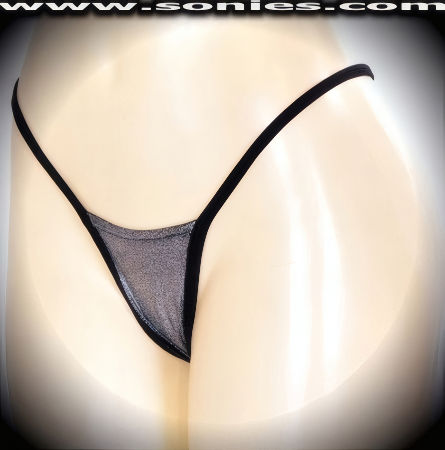 Unrivaled Ladies Stretch Ice Silver Glitter Lycra Center Stage Micro Dance Wear Bottom with Lined Crotch and Thong Back Detail Finish (15% Lycra, 85% Nylon). It pairs beautifully with any number of risqu� tops. May be worn with stiletto heel shoes or boots to create a phenomenal look. This style is perfect for stage, bedroom performance, life style events, pride week, monthly play parties, fetish events, adult alternative lifestyle gatherings, bachelor parties, club wear, nightclubs, dance clubs and gentleman's clubs.   Style: MTHONG36