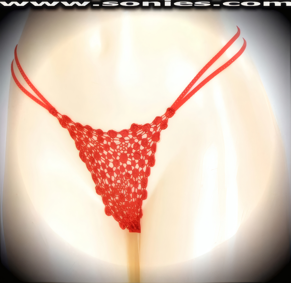Rev up your stage performance with this racy little adult entertainer's Kula low-rise enticingly sheer multi-dot embroider front dance wear thong bottom. Irresistibly enticing panty features double elasticized strappy sides to insure a great fit, suggestive unlined crotch with soft sheer mesh thong back detailing finish (10% Lycra, 90% Nylon. Wash delicate and hang dry). It pairs beautifully with any number of risqu� tops. May be worn with stiletto heel shoes or boots to create a phenomenal look. This style is perfect for stage, bedroom performance, life style events, pride week, monthly play parties, fetish events, adult alternative lifestyle gatherings, bachelor parties and gentleman's clubs.   Style: PS010G