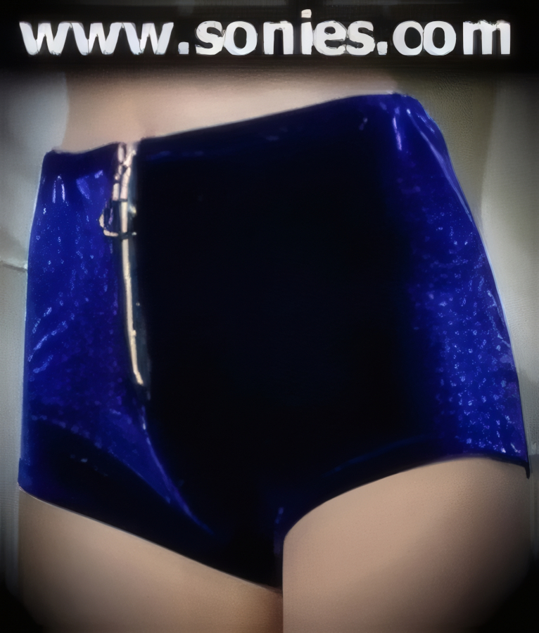 Sexy Stretch Velvet Hot Pant with Front Biker Zip-Up Closure.   STYLE: SC-14B