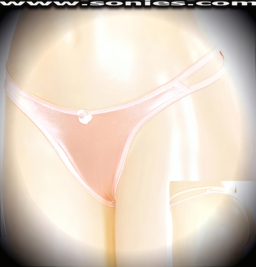 Look and feel trendy on stage wearing this exquisite Kamet low-rise stretch satin Lycra dance wear thong bottom. Irresistibly enticing panty has cutout skin baring sides with double elasticized straps to insure a great fit, lined crotch, thong back, plus satin bow appliqu� front detail finish (10% Lycra, 90% Nylon. Wash delicate and hang dry). It pairs beautifully with any number of risqu� tops. May be worn with stiletto heel shoes or boots to create a phenomenal look. This style is perfect for stage, bedroom performance, life style events, pride week, monthly play parties, fetish events, adult alternative lifestyle gatherings, bachelor parties and gentleman's clubs.   Style: YQ03D