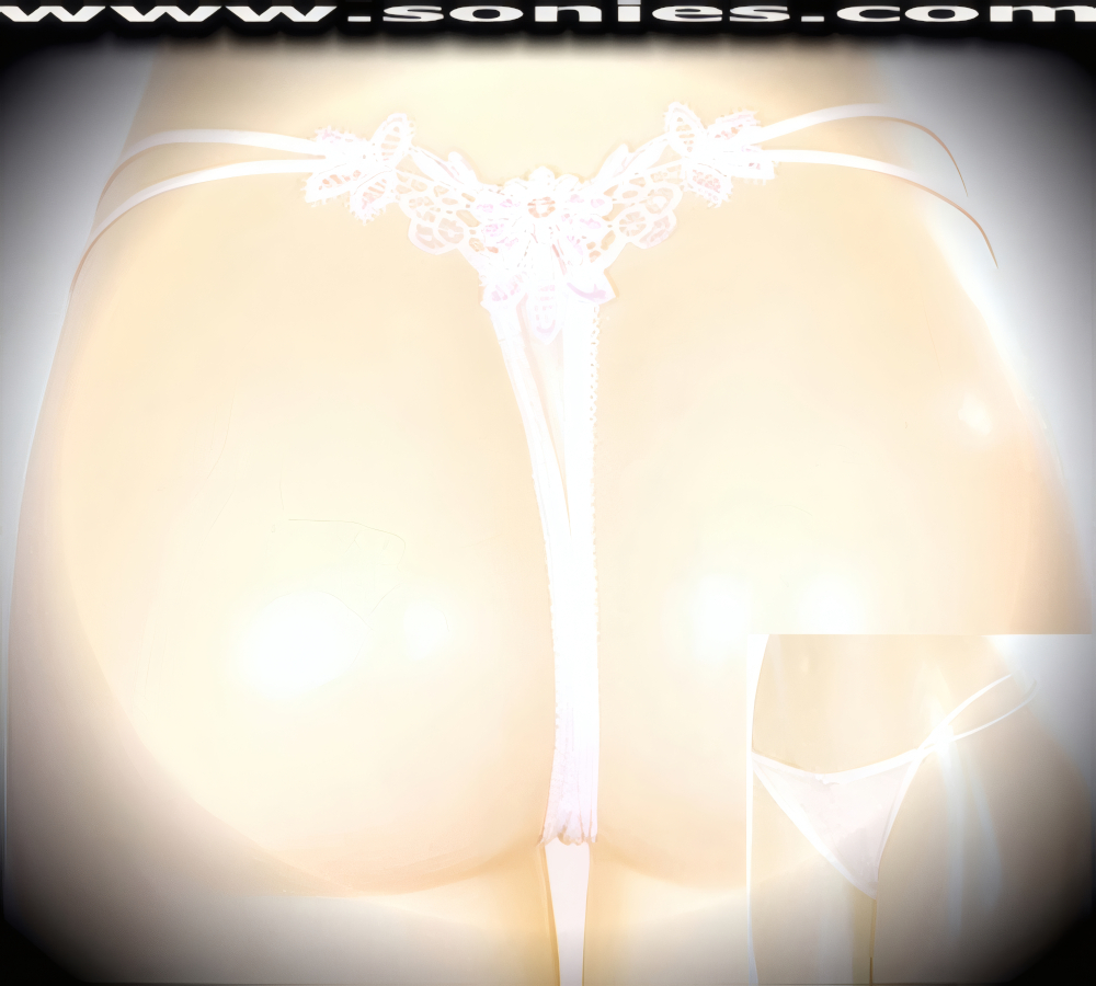 Be all decked out and very scrumptious in this daring adult entertainer's low-rise Kanjut semi-transparent stretch Lycra with sophisticatedly embroidered floral sheer top back dance wear thong bottom. Irresistibly enticing panty features dual elasticized strappy cutout waistband sides to create an impressive look, cotton lined crotch, soft elasticized edging to insure a comfortable fit, plus front satin bow appliqu� accent detail finish. The low-rise design makes the torso look longer for an incredibly seductive silhouette (10% Lycra, 90% Nylon. Wash delicate and hang dry). It pairs beautifully with any number of risqu� tops. May be worn with stiletto heel shoes or boots to create a phenomenal look. This style is perfect for stage, bedroom performance, life style events, pride week, monthly play parties, fetish events, adult alternative lifestyle gatherings, bachelor parties and gentleman's clubs.   Style: YQ649C