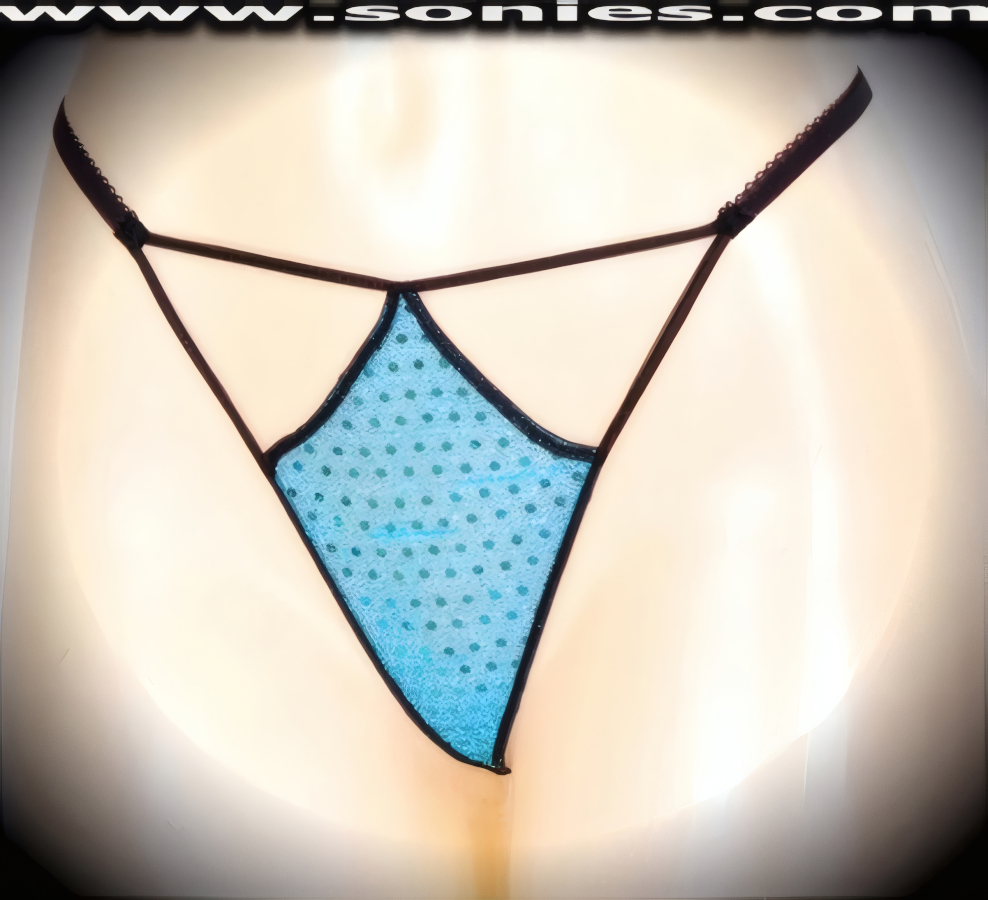 A sexy little surprise for your sweetheart, in this Lita glittery sequin with lurex front cutout panty, plus has a V-shape G-String back finally that flatters your body marvelously. Crafted with a soft elasticized waistband and back to ensure a great fit (10% Lycra, 90% Nylon, exclusive of trim. Hand wash cold and line dry. Do not bleach). It pairs beautifully with any number of risqu� tops. May be worn with stiletto heel shoes or boots to create a phenomenal look. This style is perfect for stage, bedroom performance, life style events, pride week, monthly play parties, fetish events, adult alternative lifestyle gatherings, bachelor parties and gentleman's clubs.   Style: YQ706