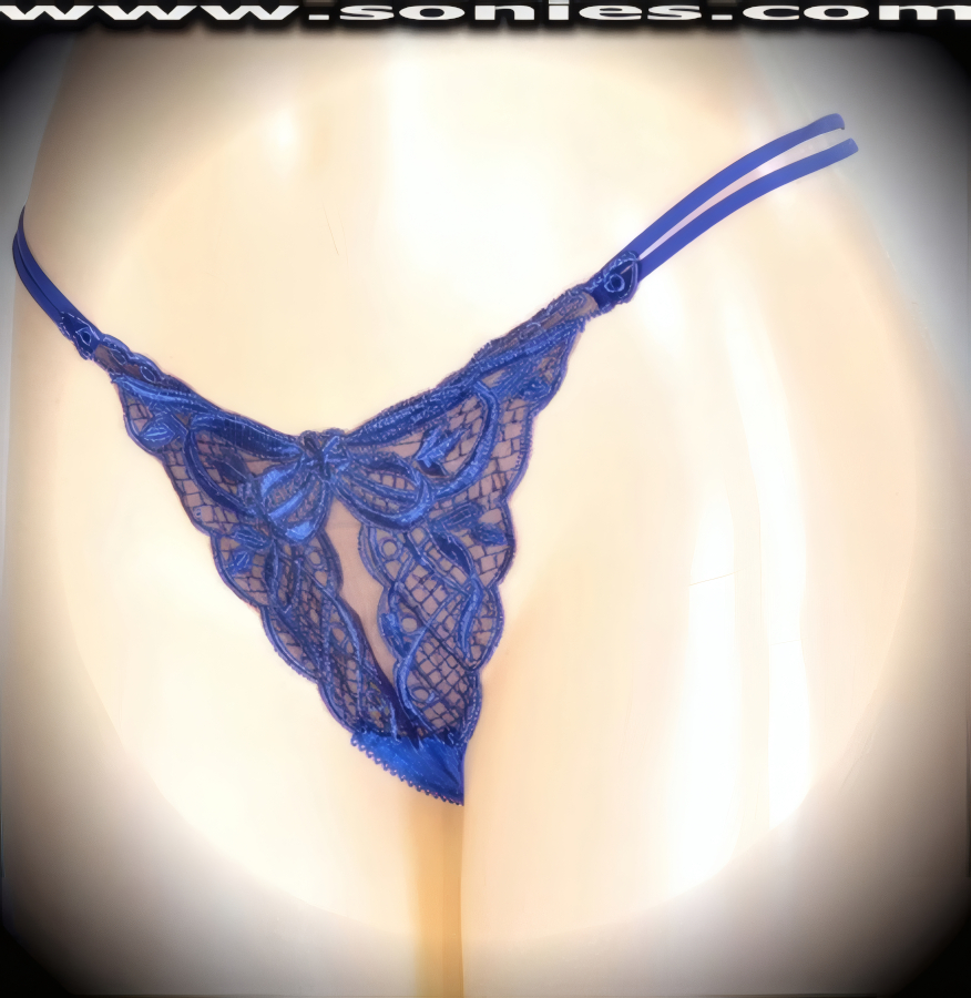 Pure delight in this Mayte translucent stretch mesh dance wear panty with lavishly embroidered floral sheer detailing front and thong back that creates a show-off silhouette. Irresistibly enticing panty features dual elasticized strappy sides waistband, cotton lined crotch and thong back finally (10% Lycra, 90% Nylon, exclusive of trim. Hand wash cold and line dry. Do not bleach). It pairs beautifully with any number of risqu� tops. May be worn with stiletto heel shoes or boots to create a phenomenal look. This style is perfect for stage, bedroom performance, life style events, pride week, monthly play parties, fetish events, adult alternative lifestyle gatherings, bachelor parties and gentleman's clubs.   Style: YQ902F