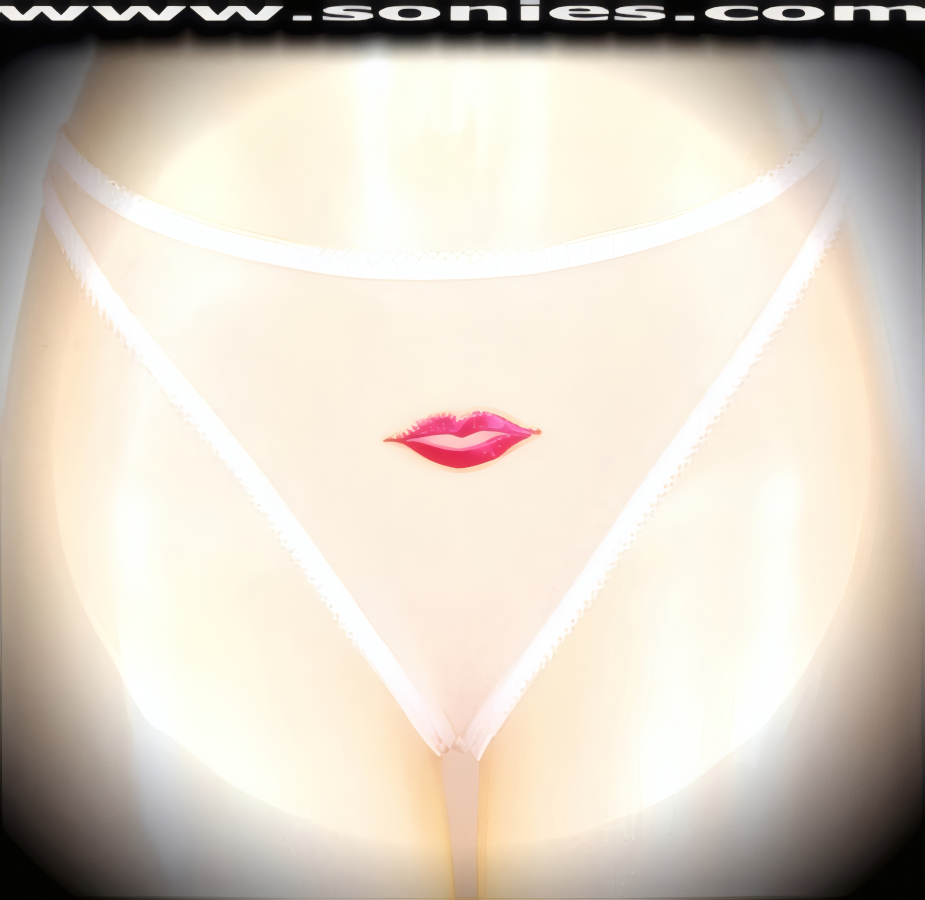 Seduction means revealing, so dare to bare wearing this brilliantly crafted adult entertainer's Paloma sheer mesh low-rise dance wear thong bottom with embroidered lips frontage. Irresistibly enticing panty features a cotton lined crotch and soft mesh thong back detail finish (10% Lycra, 90% Nylon, exclusive of trim. Hand wash cold and line dry. Do not bleach). It pairs beautifully with any number of risqu� tops. May be worn with stiletto heel shoes or boots to create a phenomenal look. This style is perfect for stage, bedroom performance, life style events, pride week, monthly play parties, fetish events, adult alternative lifestyle gatherings, bachelor parties and gentleman's clubs.   Style: YQ906J